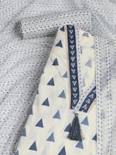 Printed Cotton Blend Unstitched Suit With Dupatta